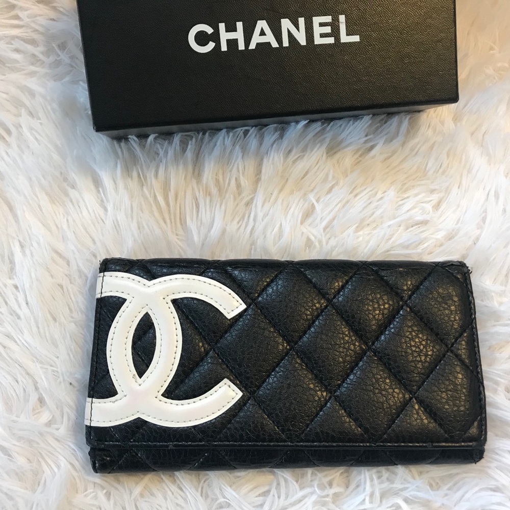 Vintage used Chanel cambon wallet